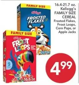 Pete's Fresh Market Kellogg's family size cereal offer