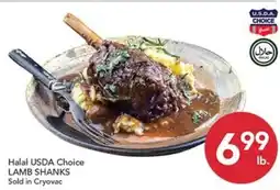 Pete's Fresh Market Halal USDA Choice Lamb Shanks offer