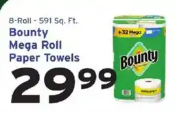 Hannaford Bounty mega roll paper towels offer