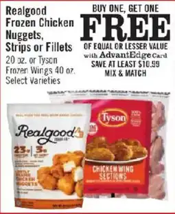 Price Chopper Realgood Frozen Chicken Nuggets, Strips or Fillets offer