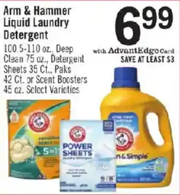 Price Chopper Arm & Hammer Liquid Laundry Detergent offer