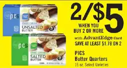 Price Chopper Pics Butter Quarters offer