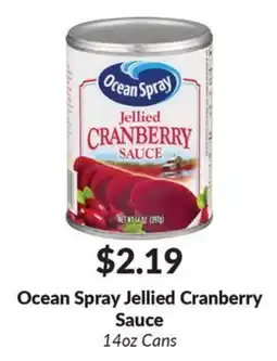 Woodman's Ocean Spray Jellied Cranberry Sauce offer