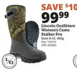 Rural King Lincoln Outfitters Women's Camo Stalker Pro offer