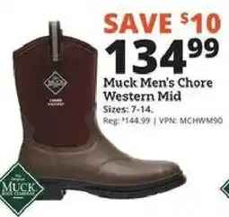 Rural King Muck men's chore western mid offer