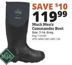 Rural King Muck men's commander boot offer