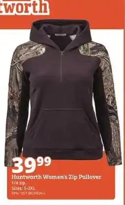 Rural King Huntworth Women's Zip Pullover offer