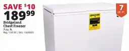Rural King Bridgeland chest freezer offer