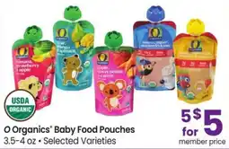 Albertsons O Organics Baby Food Pouches offer