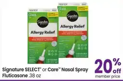 Albertsons Signature SELECT or Care Nasal Spray offer