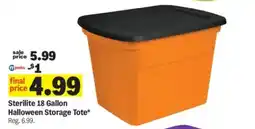 Meijer Sterilite halloween storage tote offer