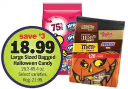 Meijer Large Sized Bagged Halloween Candy offer