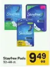 ACME Stayfree Pads offer