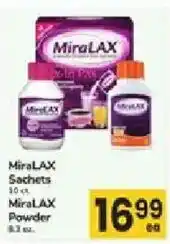 ACME Miralax sachets or powder offer