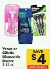 ACME Venus or Gillette Disposable Razors offer