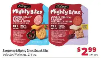 Sargento mighty bites snack kits