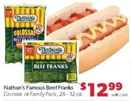 Family Fare Nathan's Famous Beef Franks offer