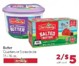 Family Fare Our Family butter offer