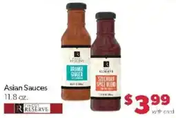 Family Fare Finest Reserve Asian Sauces offer