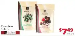 Family Fare Finest Reserve chocolates offer