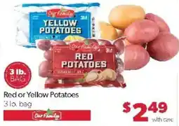 Family Fare Our Family red or yellow potatoes offer
