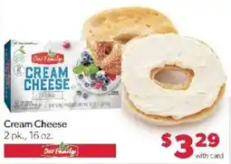 Family Fare Our Family Cream Cheese offer