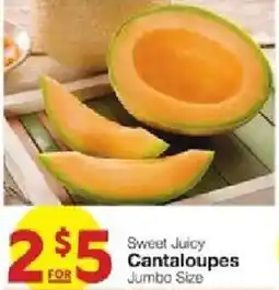 United Supermarkets Sweet Juicy Cantaloupes offer
