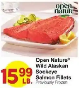 United Supermarkets Open Nature Wild Alaskan Sockeye Salmon Fillets offer
