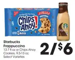 Food 4 Less Starbucks Frappuccino or Chips Ahoy Cookies offer