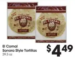 Food 4 Less El Comal Sonora Style Tortillas offer