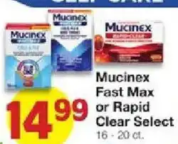 United Supermarkets Mucinex Fast Max or Rapid Clear Select offer