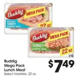 Food 4 Less Buddig Mega Pack Lunch Meat offer