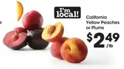 Food 4 Less California Yellow Peaches or Plums offer