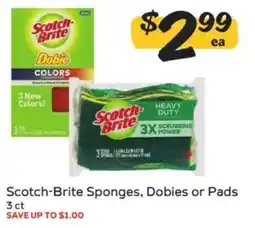 Winn Dixie Scotch-Brite sponges, dobies or pads offer