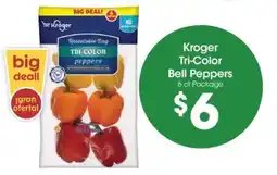Food 4 Less Kroger tri-color bell peppers offer