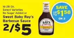 Hannaford Sweet Baby Ray's Barbecue Sauce offer