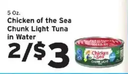 Hannaford Chicken of the Sea chunk light tuna offer