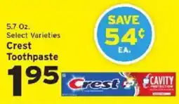Hannaford Crest toothpaste offer