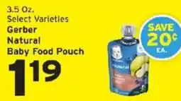 Hannaford Gerber baby food pouch offer