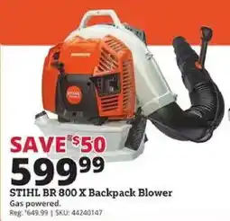 Rural King Stihl Br 800 X Backpack Blower offer