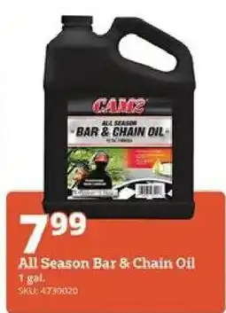 Rural King Cam2 all season bar & chain oil offer