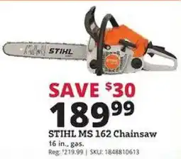Rural King Stihl Ms 162 Chainsaw offer