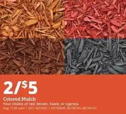 Rural King Colored Mulch offer