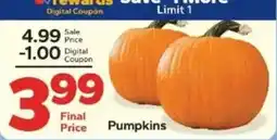 Save a Lot Pumpkins offer