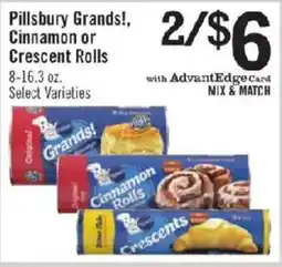 Price Chopper Pillsbury grands cinnamon or crescent rolls offer