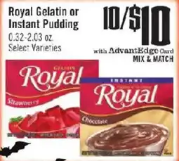 Price Chopper Royal Gelatin or Instant Pudding offer