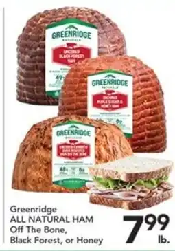 Pete's Fresh Market Greenridge all natural ham offer