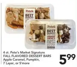 Pete's Fresh Market Pete's Market Signature Fall Flavored Dessert Bars offer