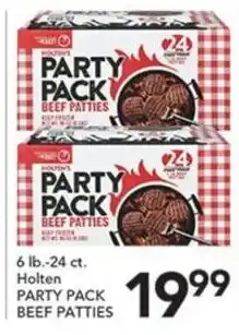 Pete's Fresh Market Holten party pack beef patties offer