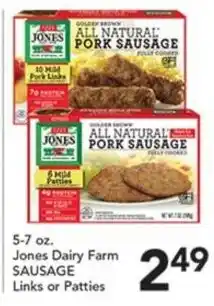 Pete's Fresh Market Jones Dairy Farm Sausage offer